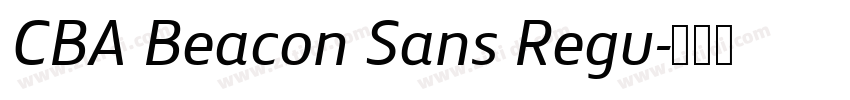 CBA Beacon Sans Regu字体转换